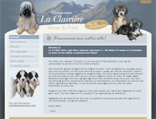 Tablet Screenshot of elevagelaclairiere.com